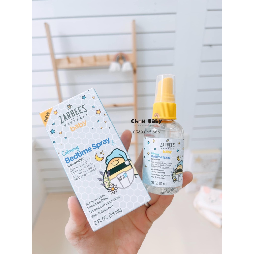 XỊT THƠM ZARBEE'S HƯƠNG LAVENDER GIÚP BÉ NGỦ NGON 59ML