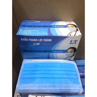Khẩu trang hộp xanh lọc SMS hộp 50 cái mầu xanh, trắng, xám