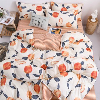 COTTON POLY HÀN -  Drap + vỏ gối + vỏ chăn (Free Ship) Chăn ga gối Điệu Bedding