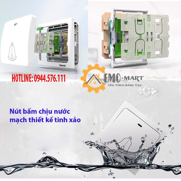 [ HOT SALE ] Chuông cửa không dây cao cấp Linptech G1