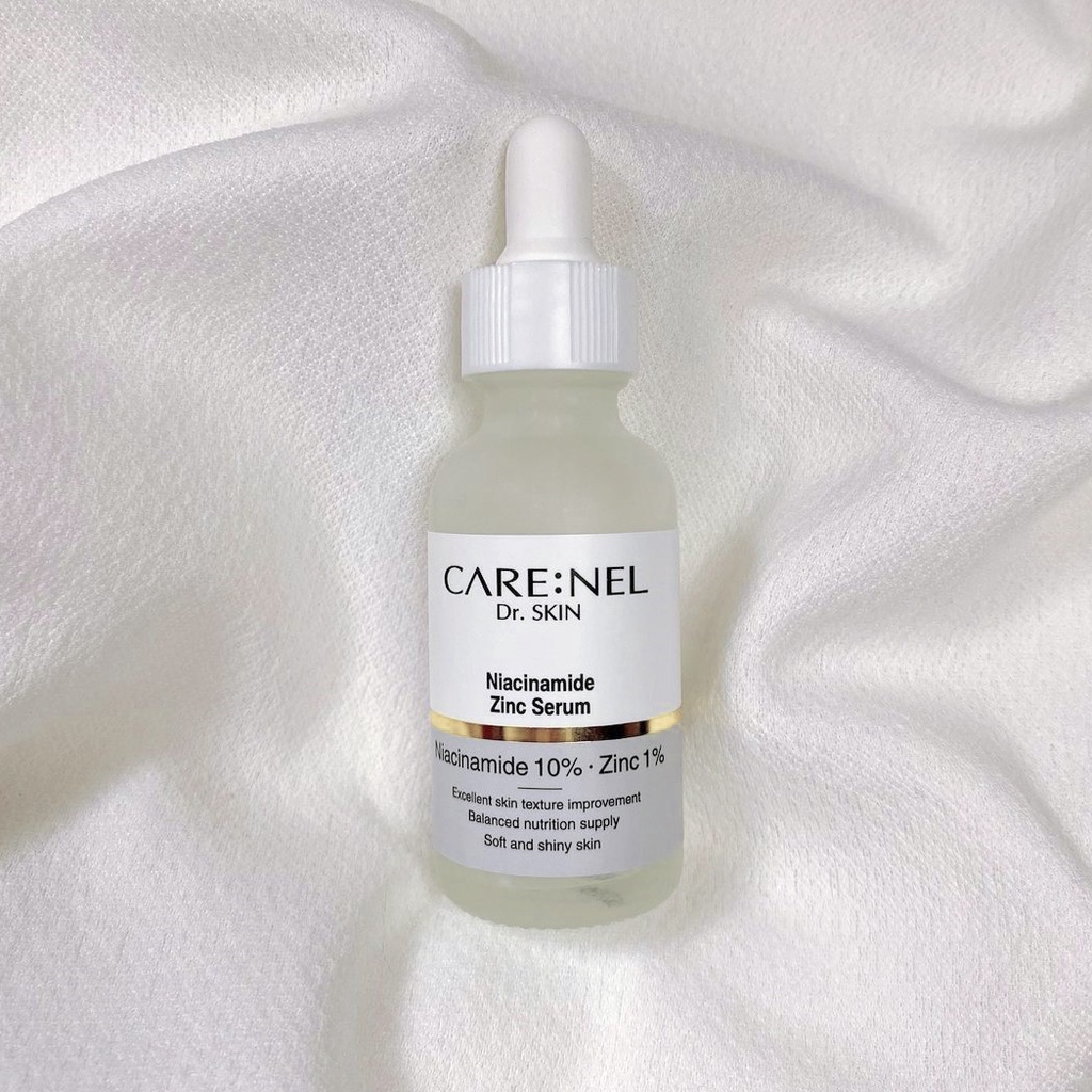 Serum Giảm Thâm Nám Sáng Da Care:Nel Niacinamide Zinc Cải Thiện Tàn Nhang & Trắng Sáng Da 30ml