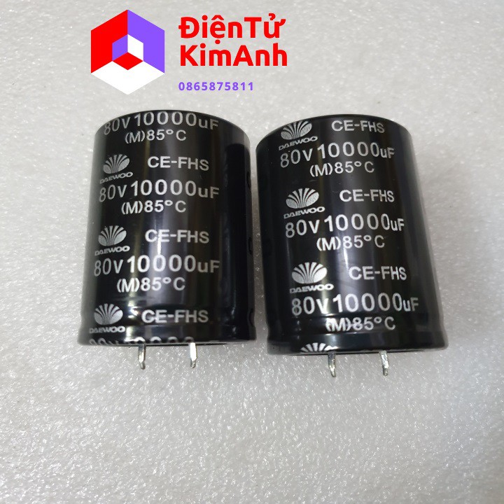 2 Tụ nguồn 10000uf-80V Dae woo zin