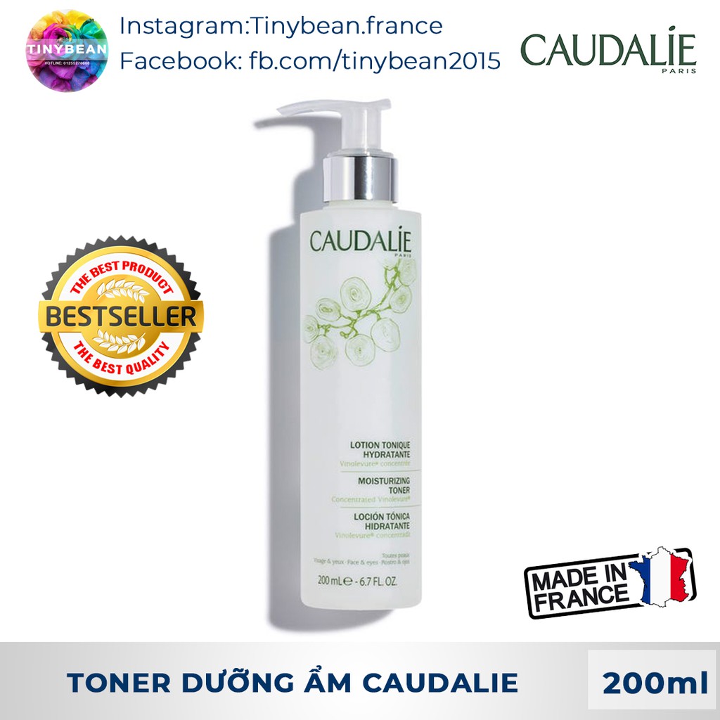 Toner Caudalie da khô 200ml