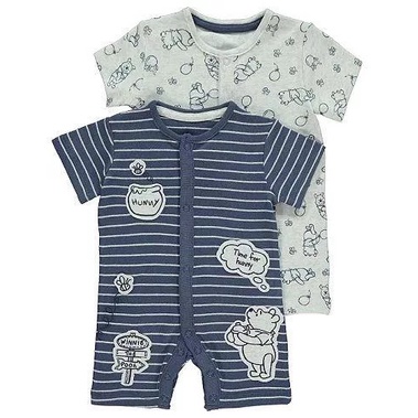 Body đùi bé trai xuất xịn các hãng George, Tu, Primark (Size 0-24M) Romper bé trai