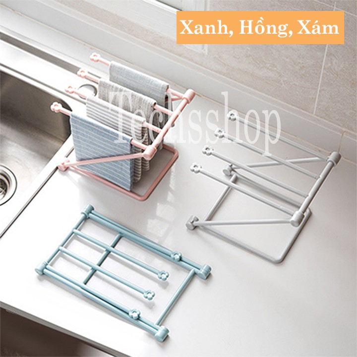 Giá Treo Khăn Để Bàn Gấp Gọn Tiện Lợi Cho Nhà Bếp