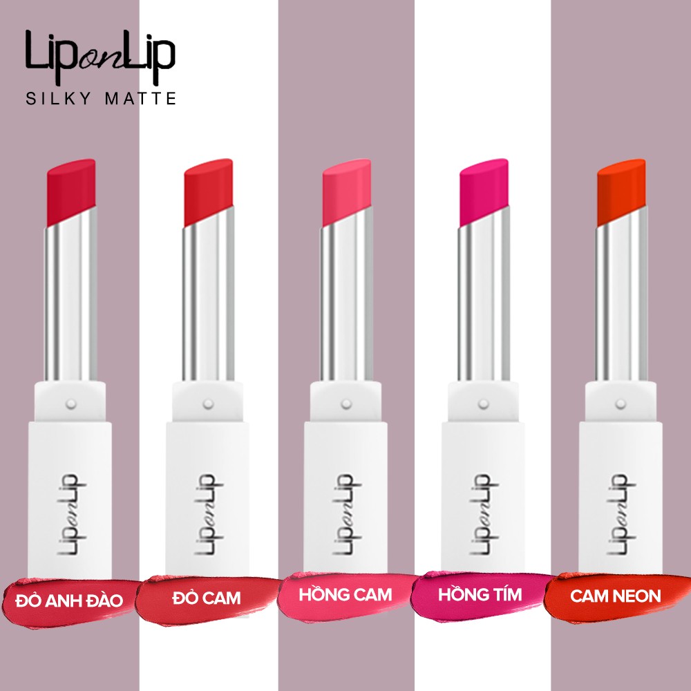 Son lì siêu mịn dưỡng tối ưu Lip On Lip Silky Matte 2,2g | BigBuy360 - bigbuy360.vn