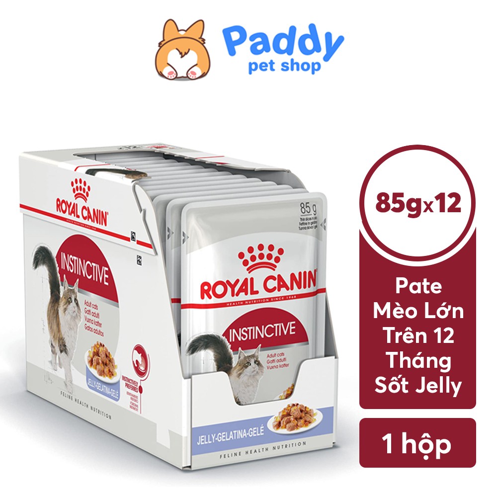 [Hộp 12 gói] Pate Royal Canin Cho Mèo Lớn Instinctive - Jelly