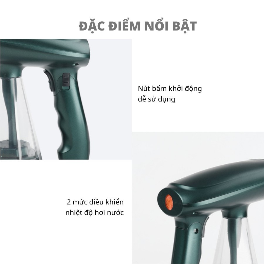 (Mới 2021) Bàn là ủi hơi nước cầm tay phân phối chính hãng FLYCO GS 1500W [Thế hệ mới] anr