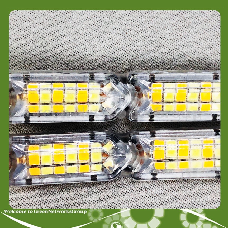 Đèn led dây dán 1 dãy 10 bóng mũi tên Trắng Vàng với chế độ chớp chạy màu vàng kiểu mũi tên ( 2 chế độ ) Greennetworks