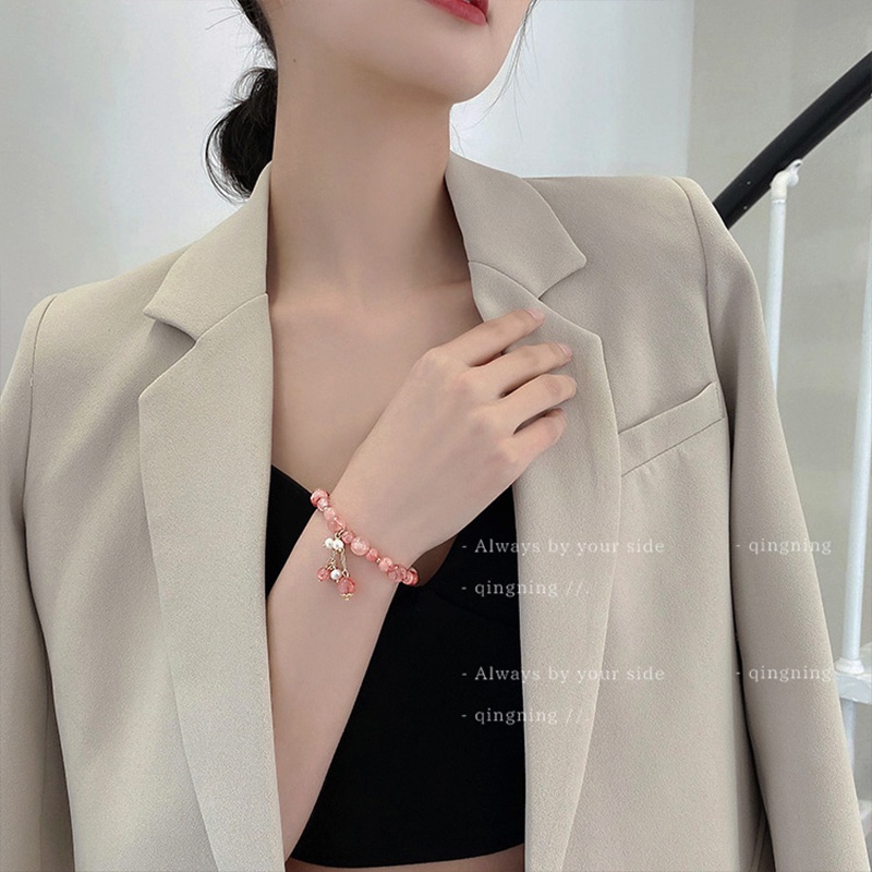 DREJEW Vòng Tay Pha Lê Thiết Kế Mẫu Mới Phong Cách Phật Giáo Hàn Quốc Pha Lê Phong Cách Phật Giáo Cho Nữ