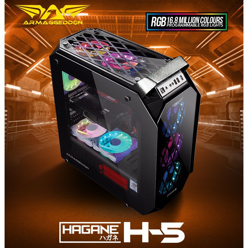 Vỏ Case Pc Vỏ Máy Tính - H5 3 Mặt Kính Cường Lực