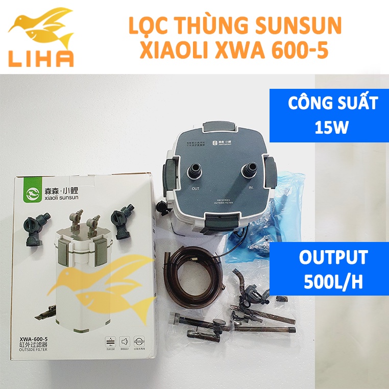 Lọc Thùng Sunsun Xiaoli XWA600 XWA800 XWA1000  - Lọc Ngoài Cho Bể Cá, Thủy Sinh