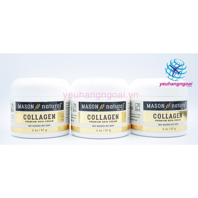 Kem dưỡng da, chống lão hóa Collagen Beauty Mason Natural 57g của Mỹ