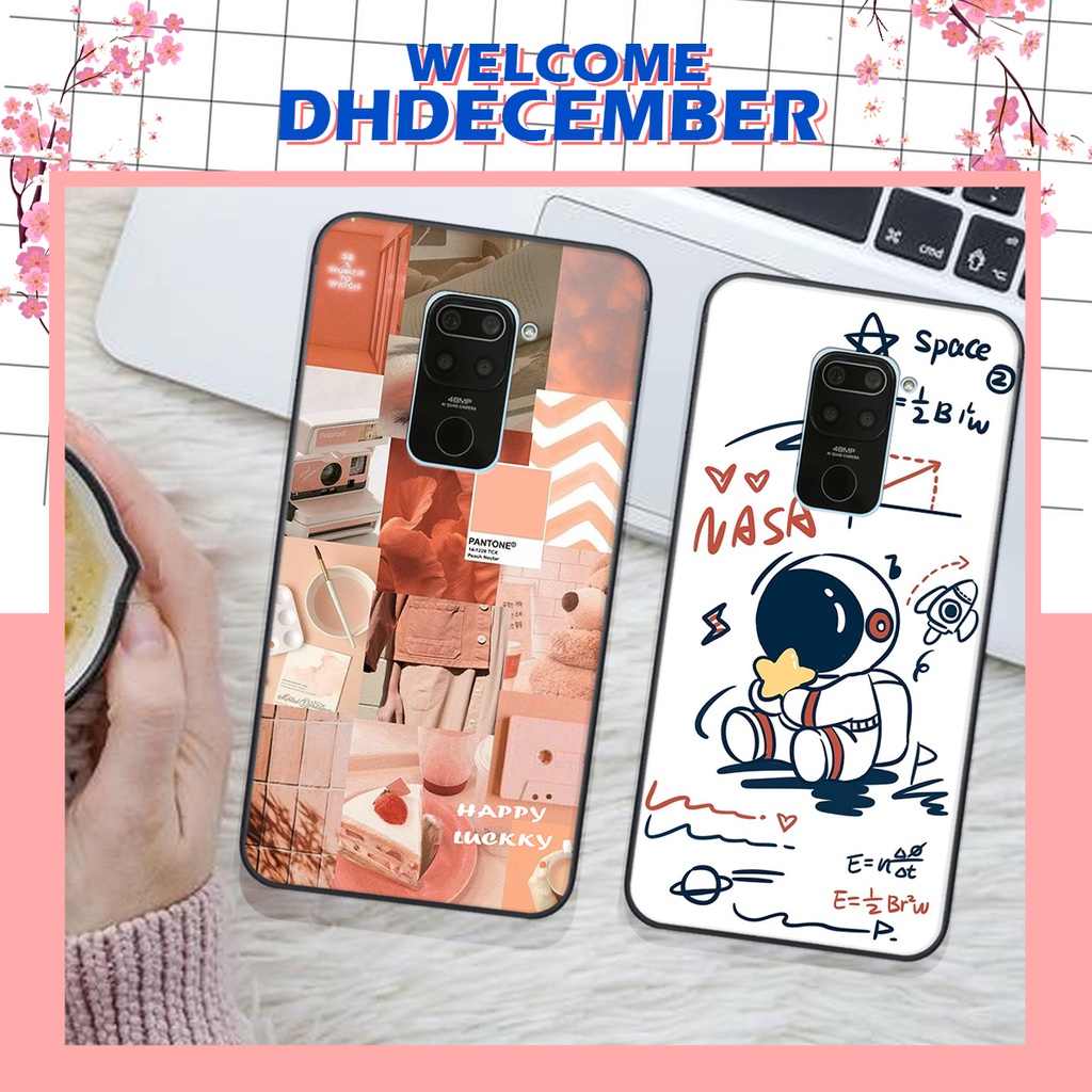 Ốp lưng Xiaomi REDMI NOTE 9 in hình nice ,good luck happy ốp xinh viền dẻo đẹp chất