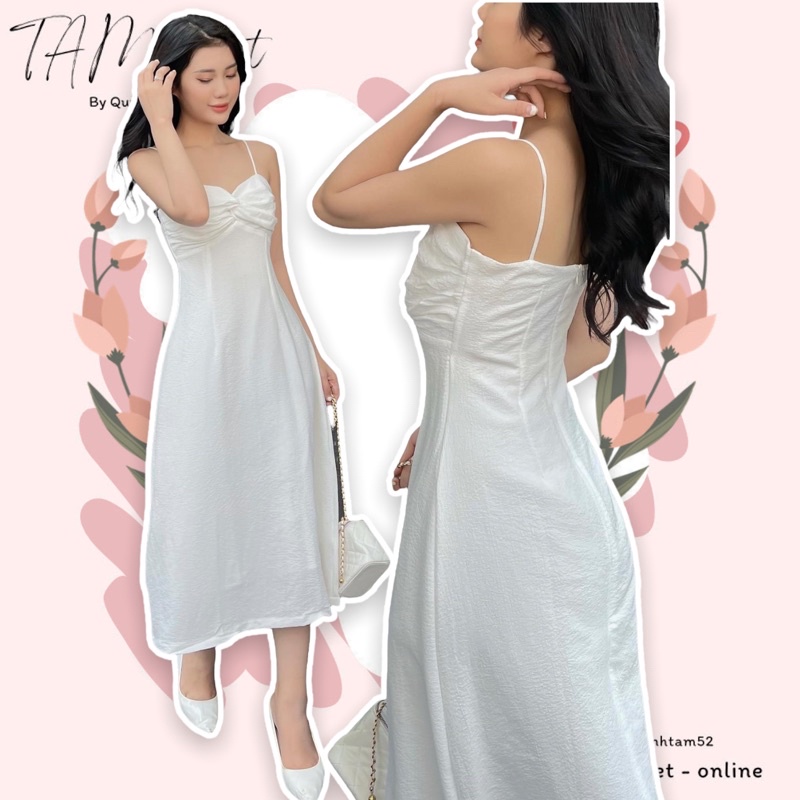 Đầm 2 dây xoắn ngực - TK720