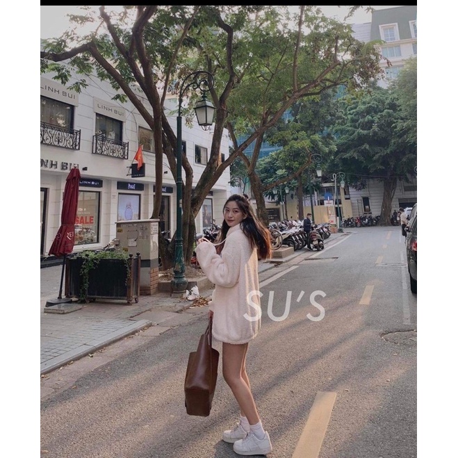 Áo hoodie lông thêu logo Nữ [ Freeship]🌸 Jacket from rộng có mũ Ullzang 🌸 | BigBuy360 - bigbuy360.vn