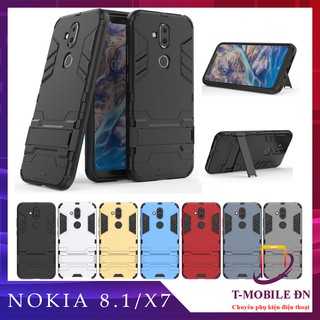 Ốp lưng Nokia 8.1/ Nokia X7 🔥FREE SHIP🔥 IRON MAN chống sốc bảo vệ viền và camera kèm chống xem video tiện lợi