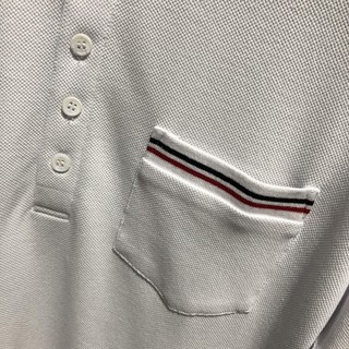 Áo polo trắng Thom Browne nam