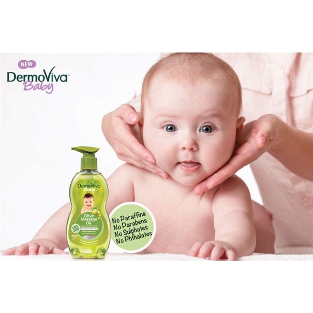 Dầu mát xa DermoViva for babies chiết xuất Olive