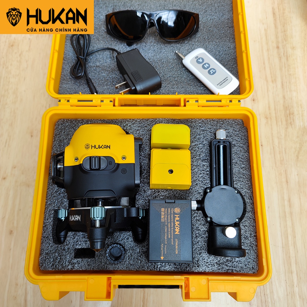 Máy bắn cos cân bằng Laze HUKAN HK-G8 tia xanh có điều khiển từ xa cao cấp