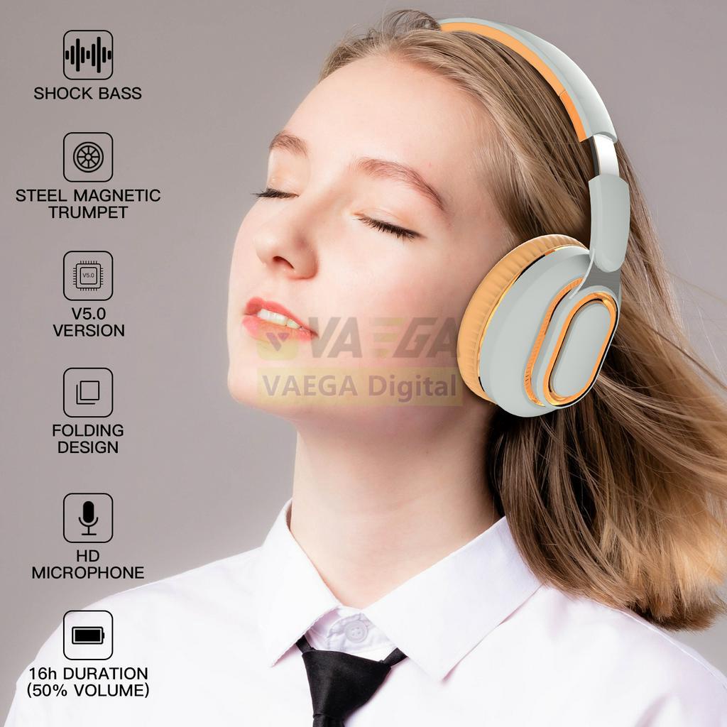 Tai Nghe Bluetooth Không Dây H7 Phong Cách Mới Có Thể Gấp Gọn Kèm Mic Loại c