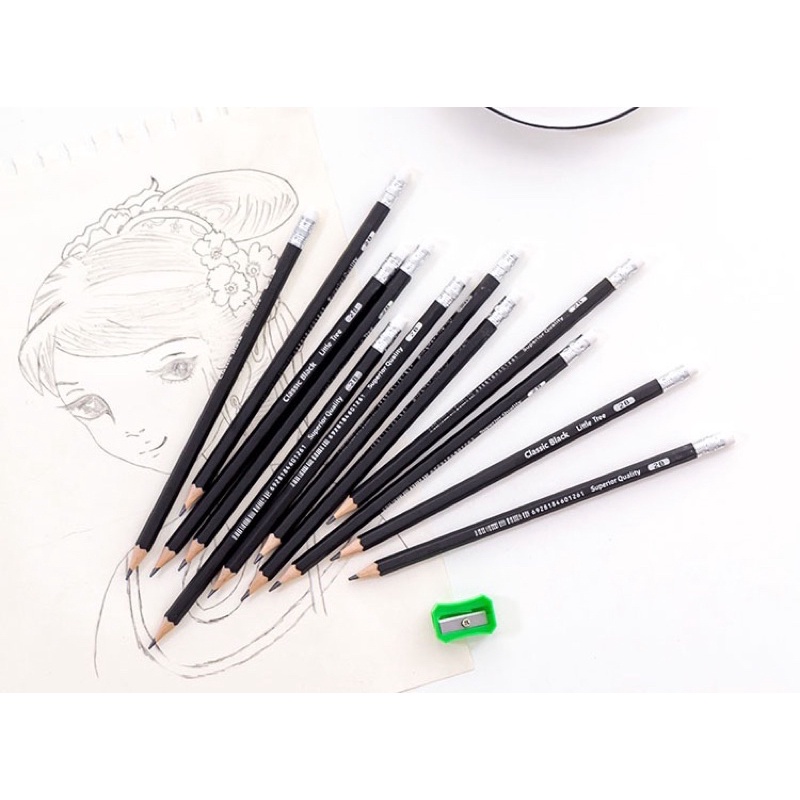 (Vỉ 12 Chiếc)Bút chì 2B cao cấp KidPlaza- Bút chì 2B cho học sinh sinh viên