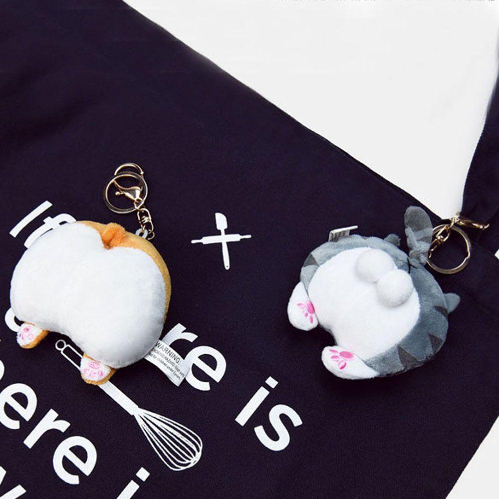 Móc Khóa Hình Mông Chó Nhồi Bông Đáng Yêu Charms