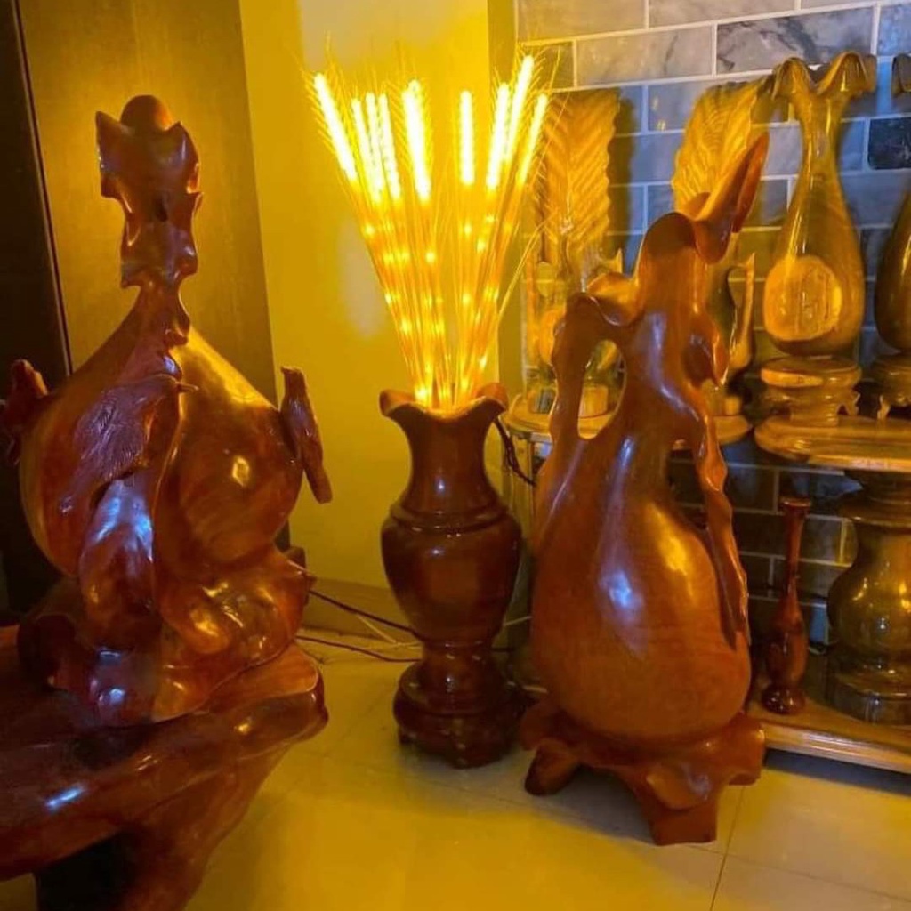 Đèn led bông lúa 10 bông trang trí tết, ban thần tài, bàn thờ gia tiên - kèm phích cắm