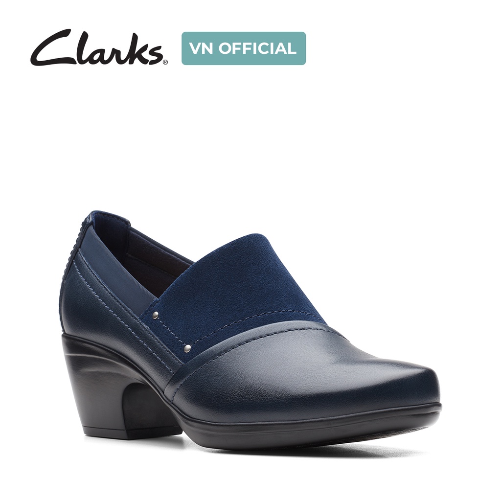 Giày Cao Gót Nữ CLARK Emily Step Màu Navy