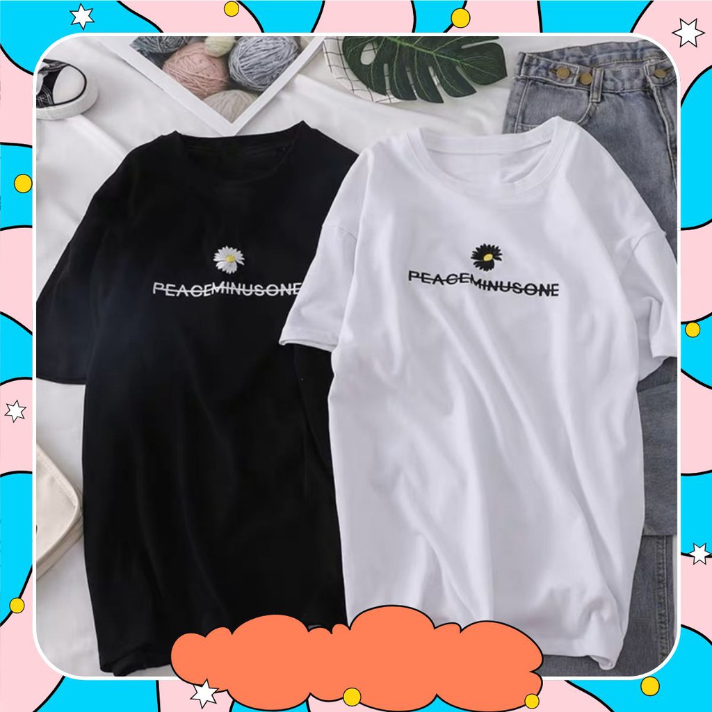[Freeship] Áo thun tay lỡ nam nữ Free size-S10