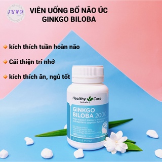 Viên uống bổ não Healthy Care Ginkgo Biloba 100 viên