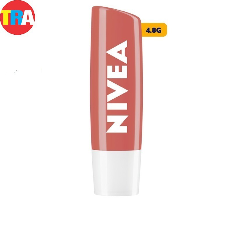 85077-Son dưỡng ẩm NIVEA sắc cam hương đào 4.8g