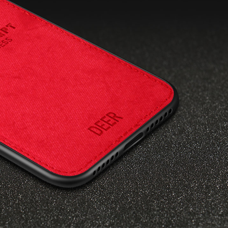 Ốp điện thoại TPU mềm chống bám vân tay in hình con nai cho Iphone Xs Max 6 6s 7 8 Plus X Xs Xr