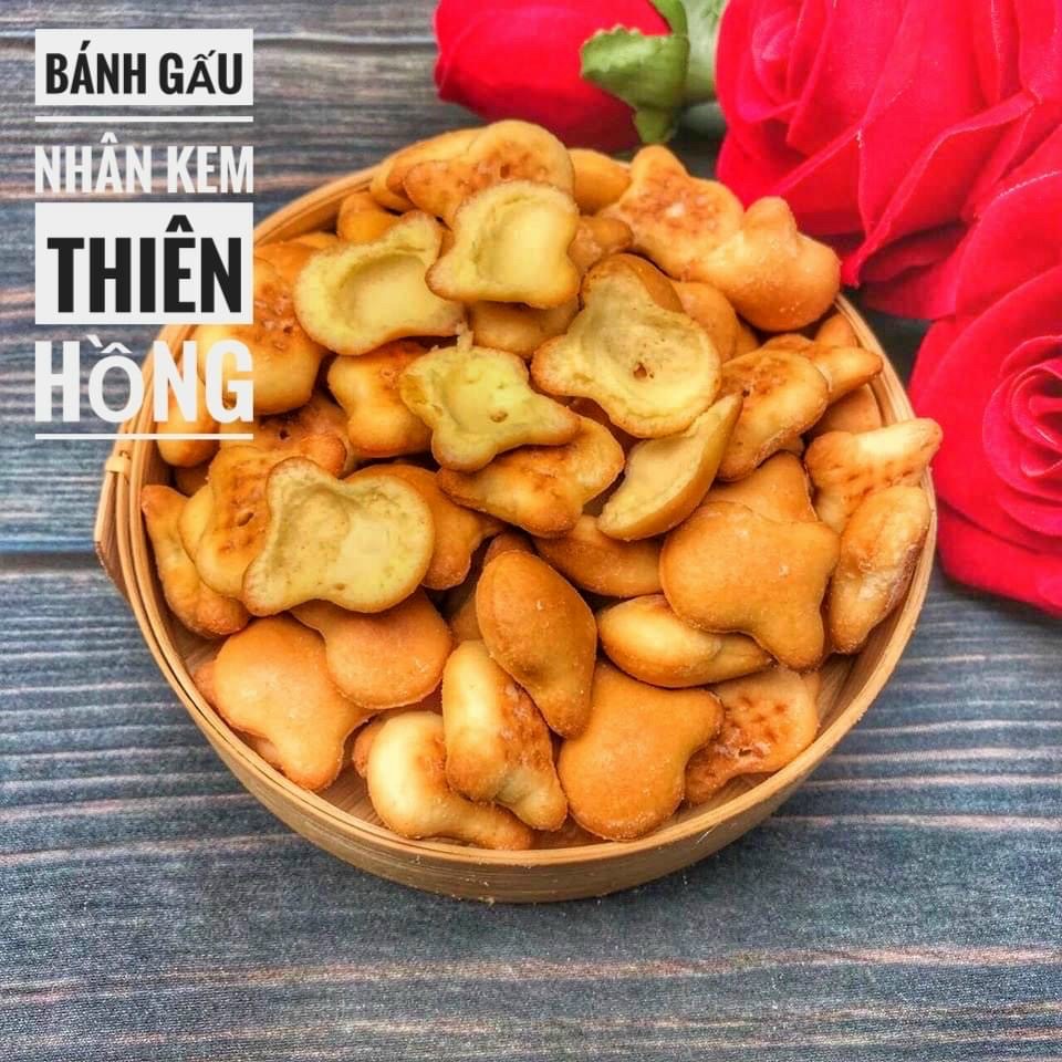 1KG BÁNH GẤU NHÂN KEM THIÊN HỒNG - Date Mới