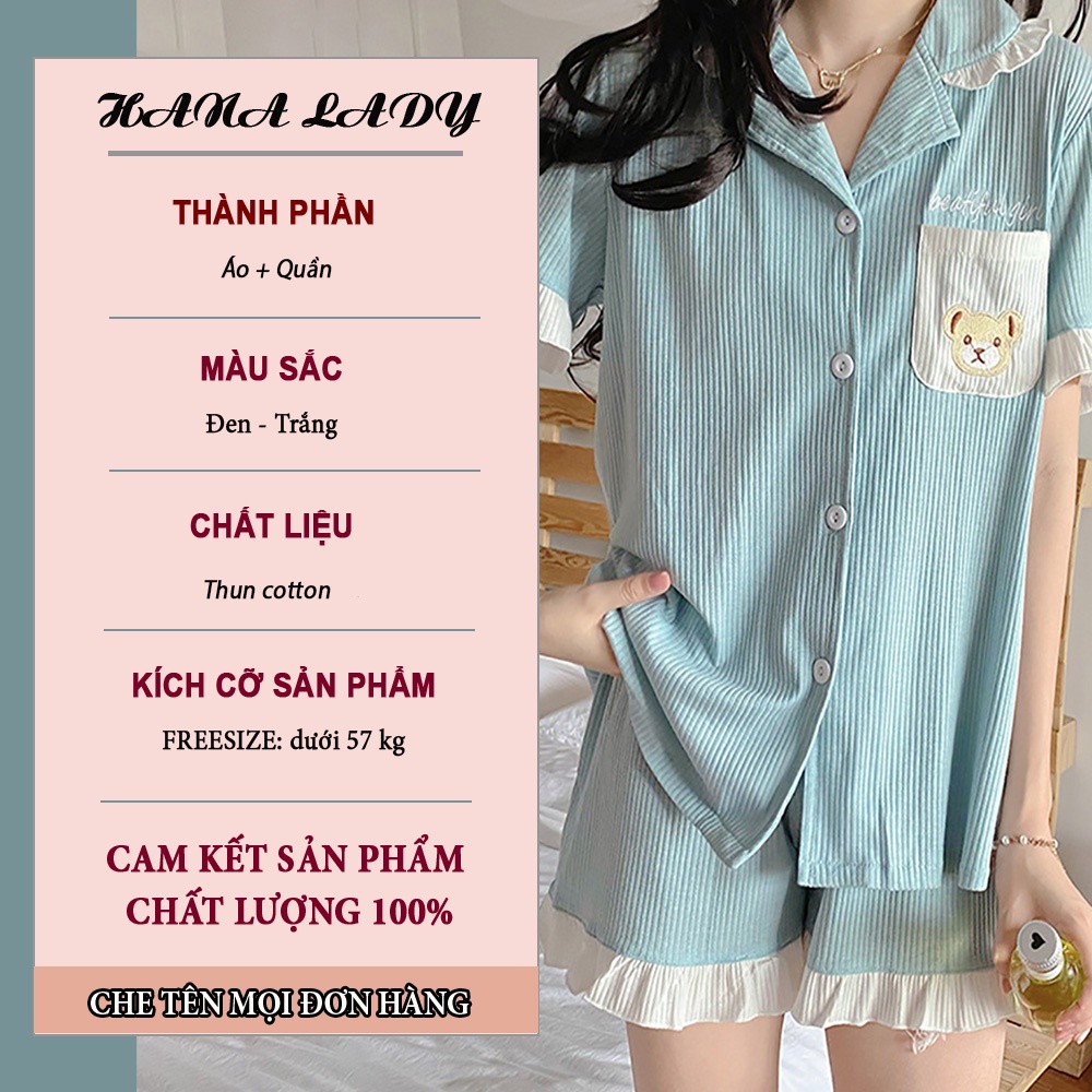 Pyjama túi hình gấu bèo cociu thun cotton thoáng mát dễ chịu, đồ ngủ pyjama, đồ ngủ P511