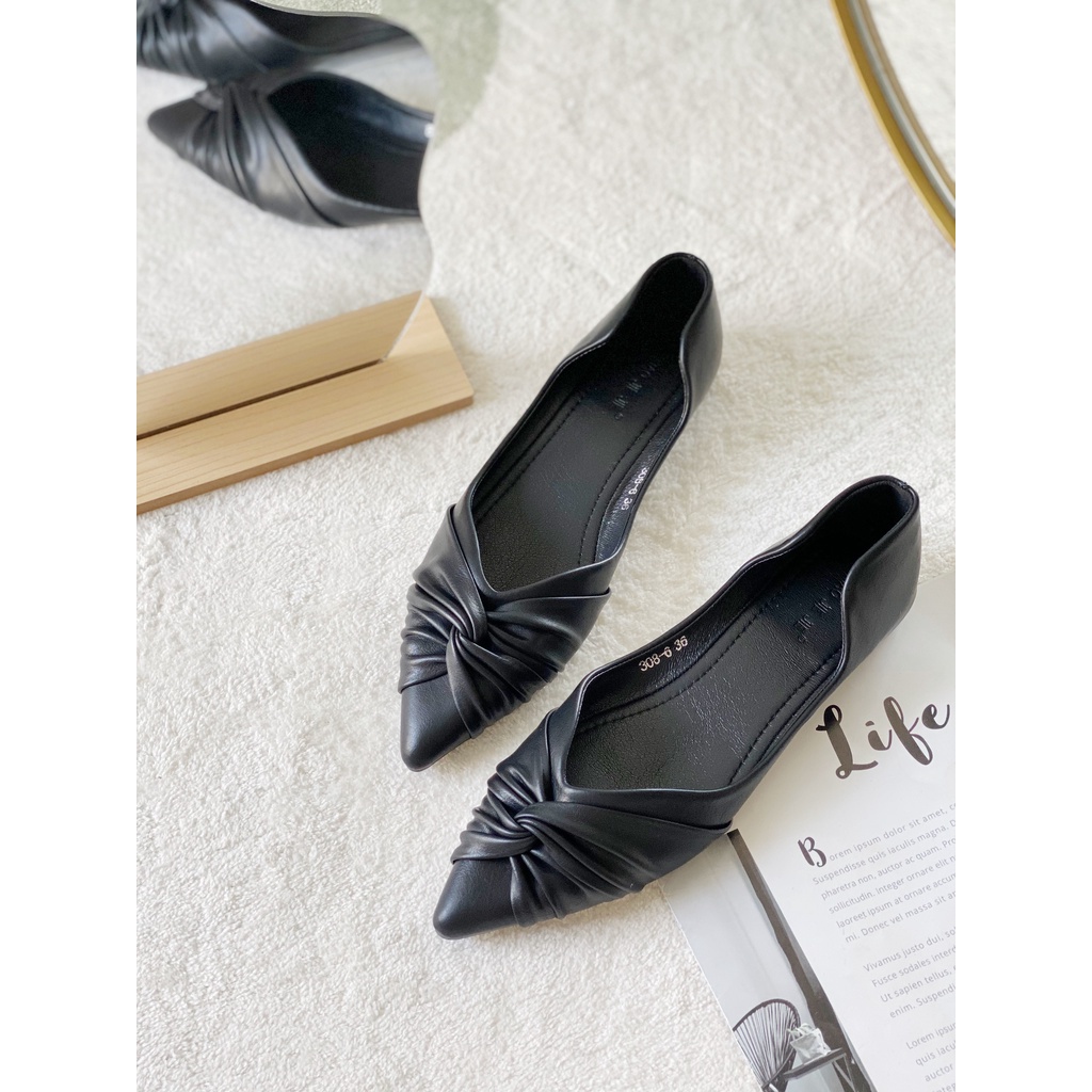 GIÀY BÚP BÊ XOẮN MŨI 308-6