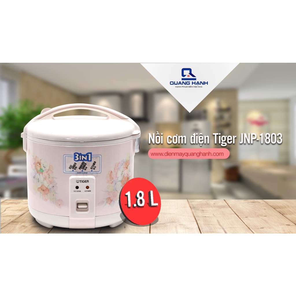 [Bảo hành 12 tháng chính hãng] Nồi cơm điện Tiger JNP1803 JNP-1803 1.8L