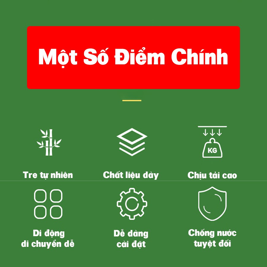 Giá kệ để giày dép, để đồ gỗ tre tự nhiên Vango V9 có thể gấp lại tiện lợi, Phong cách nội thất hiện đại, sang trọng