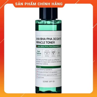 Freeship - Hàng Chính Hãng Nước Hoa Hồng Ngừa Mụn SOME BY MI AHA-BHA-PHA 30Days Miracle Toner