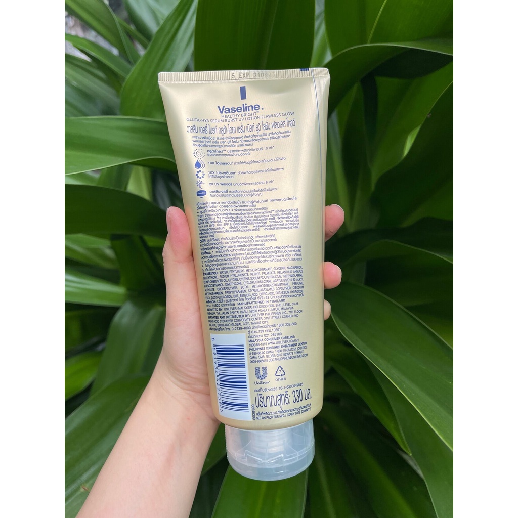 Sữa dưỡng thể Vaseline Healthy Bright Gluta-Hya Serum Burst