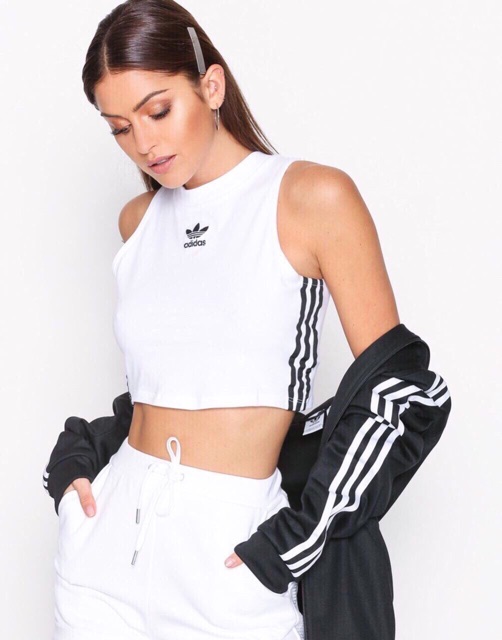 ÁO CROPTOP SÁT NÁCH 3 SỌC - ÁO TẬP GYM, YOGA NỮ