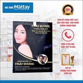 ✅  Nhuộm tóc dược liệu Thái Dương - sao thái dương- 1 gói ( Mát Tay )  [Date xa] ❤️