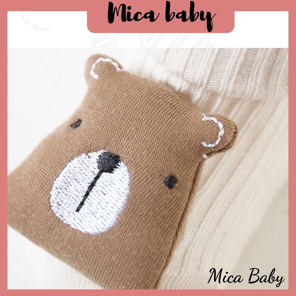 Tất vớ cao cổ hình thú dễ thương chống trượt cho bé Mica baby T06