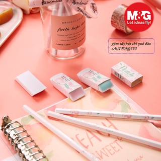 Gôm tẩy siêu sạch ít vụn có mùi quả đào AXPN0793 chính hãng M&G, tẩy sạch sẽ không bui, chất liêu cao su tự nhiên
