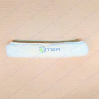 Bông lau kính tai thỏ màu trắng 35cm