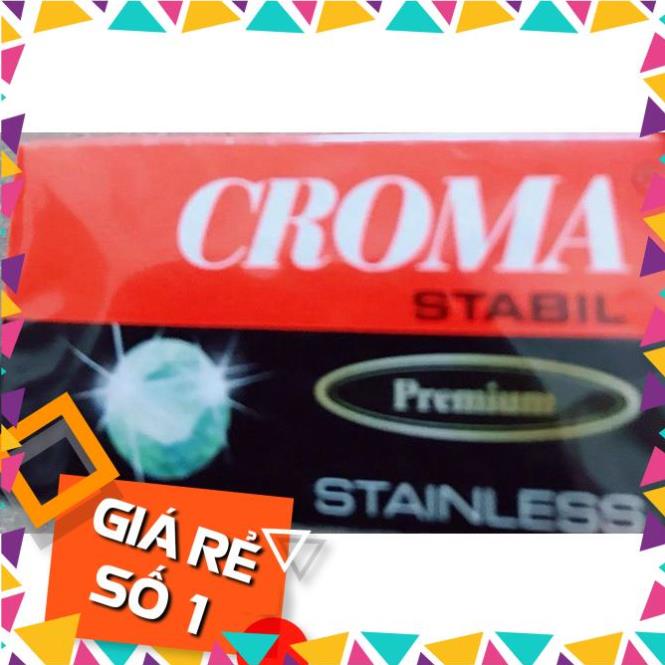 1 hộp dao tem 10 lưỡi CROMA stabil của Đức chuẩn xịn _ HOT