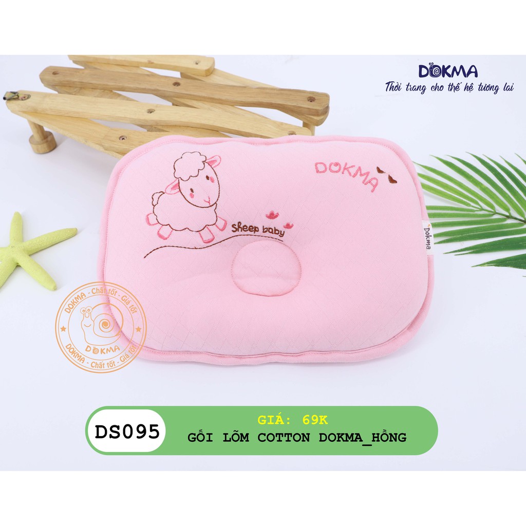 Gối Lõm Cotton cho bé