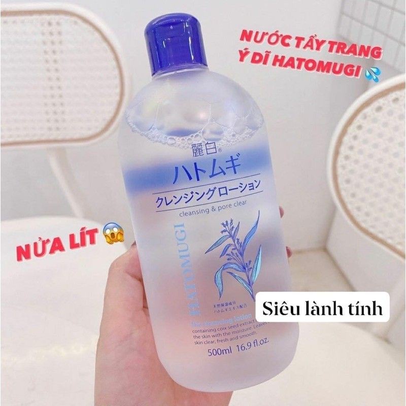 [ MẪU MỚI] Nước tẩy trang Hatomugi 500ml chiết xuất hạt ý dĩ Nhật Bản NORI | BigBuy360 - bigbuy360.vn