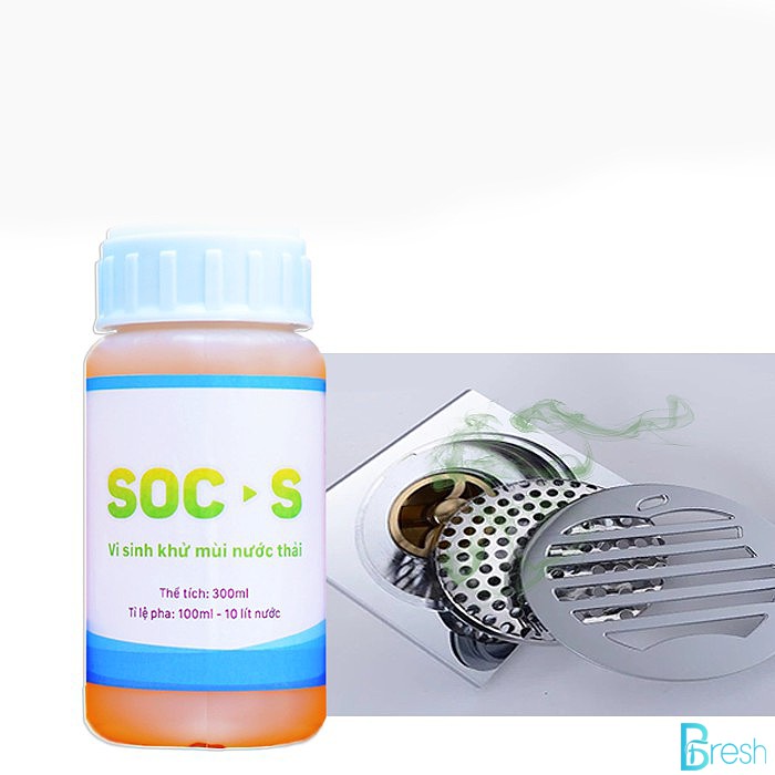(Combo 2) Vi sinh xử lý hầm tự hoại Biofix Septic & Vi sinh xử lý mùi hôi Biofix SOC-S (2 gói, 1 chai)