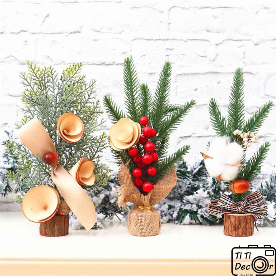Cây thông trang trí Noel, nhà cửa, cửa hàng, decor chụp ảnh - TiTi Decor
